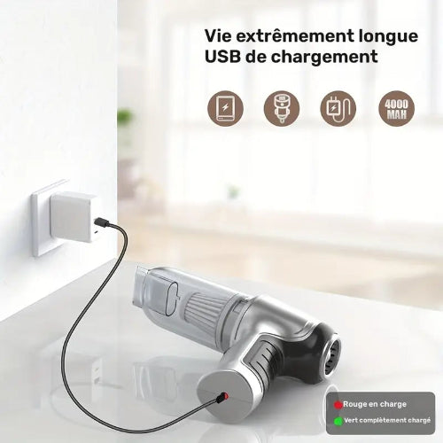 Aspirateur à main sans fil 2 en 1